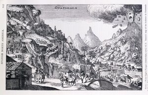 「グアテマラ」、スペイン北アメリカ、アムステルダムのゲージの航海、1720年 作： Netherlandish School